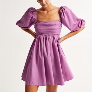 Emerson Poplin Puff Sleeve Mini Dress